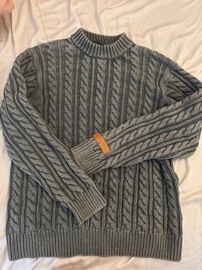 Kith Men's Cable Knit Crewneck Sweater - Green